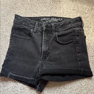 American Eagle Outfitters Black Denim Shorts